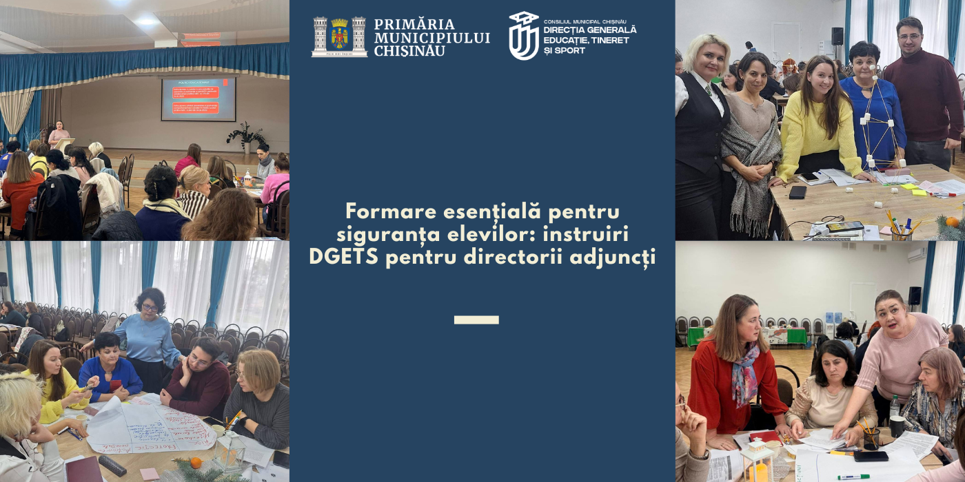 Formare esențială pentru siguranța elevilor: instruiri DGETS pentru directorii adjuncți