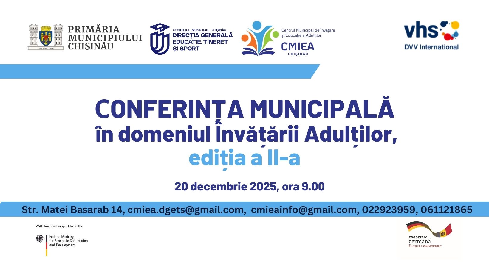 Conferința Municipală în domeniul Educației Adulților – ediția a II-a