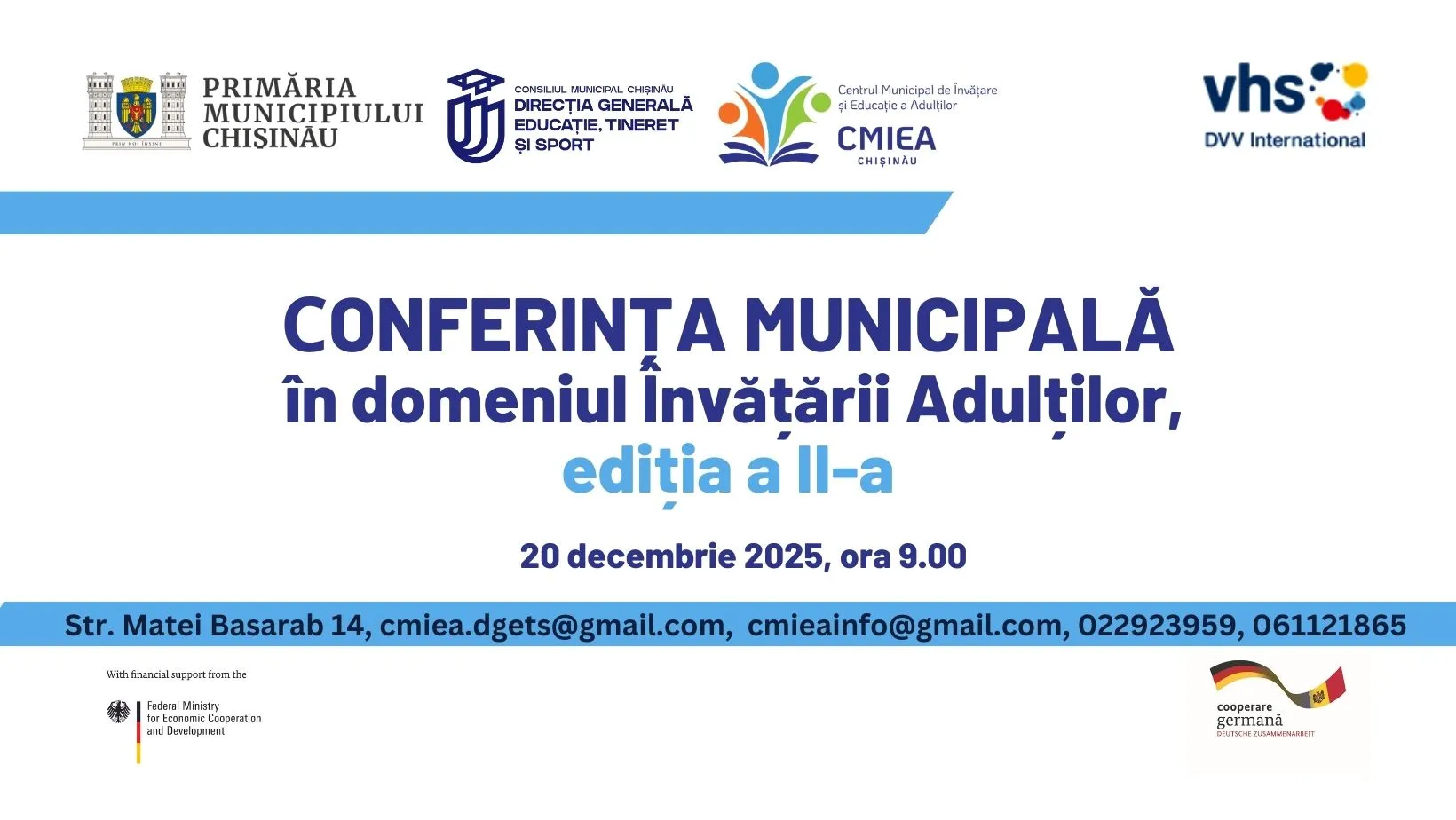 Conferința Municipală în domeniul Educației Adulților – ediția a II-a