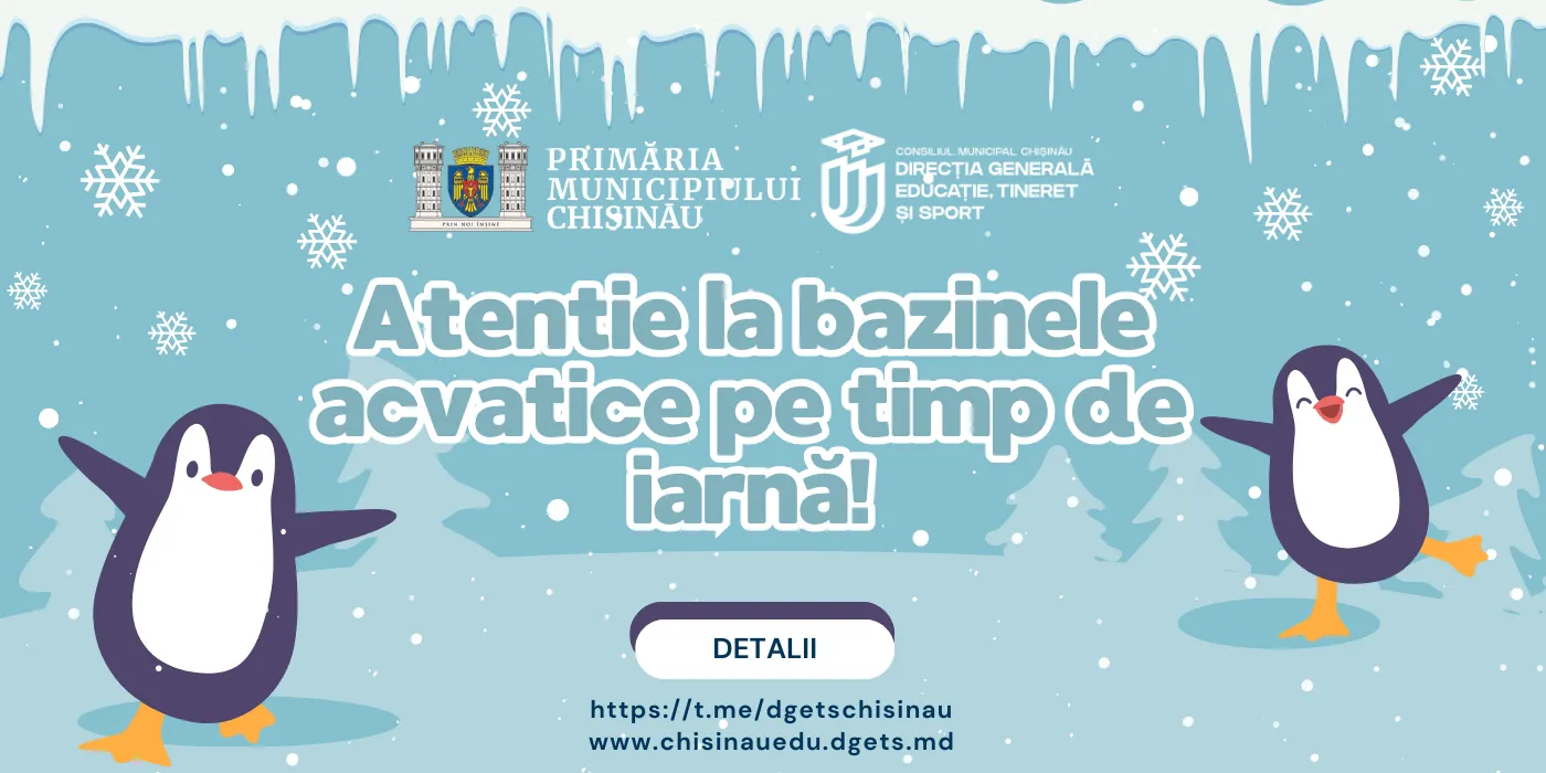 Atenție la bazinele acvatice pe timp de iarnă!