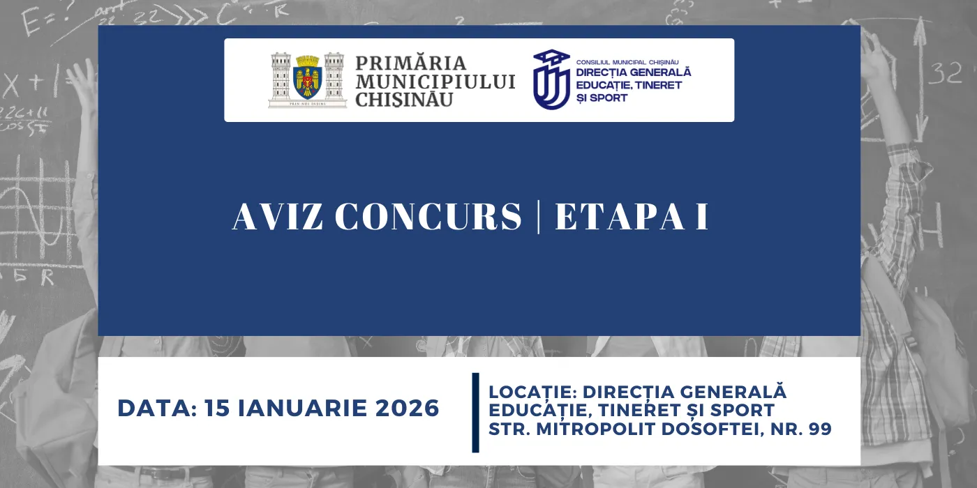 AVIZ CONCURS - ETAPA I (15  ianuarie 2026 )