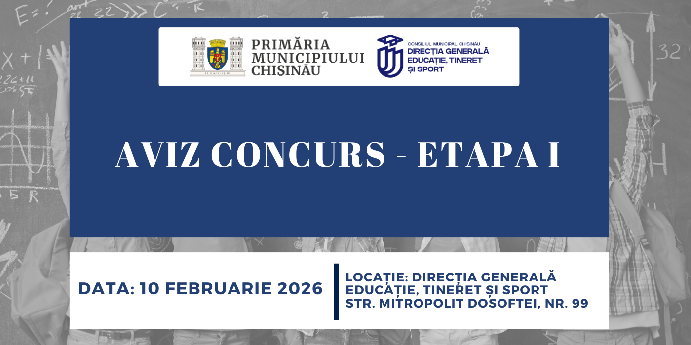 AVIZ CONCURS - ETAPA I (10 februarie 2026 )