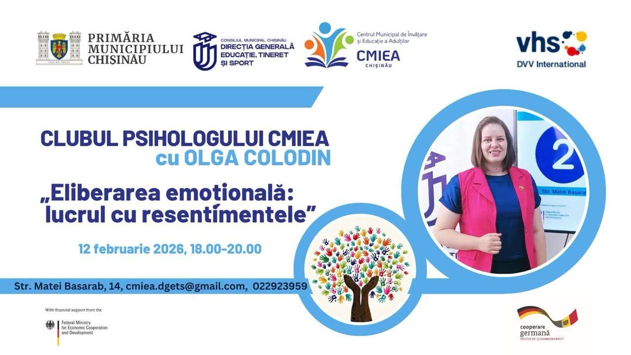 Clubul Psihologului din cadrul Centrului Municipal de Învățare și Educație a Adulților
