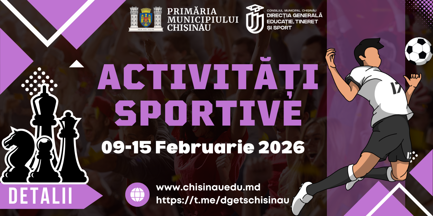 Activități sportive în municipiul Chișinău 09 – 15 februarie 2025