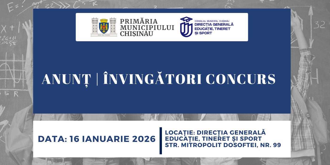 ANUNȚ | ÎNVINGĂTORI CONCURS 16 ianuarie 2026