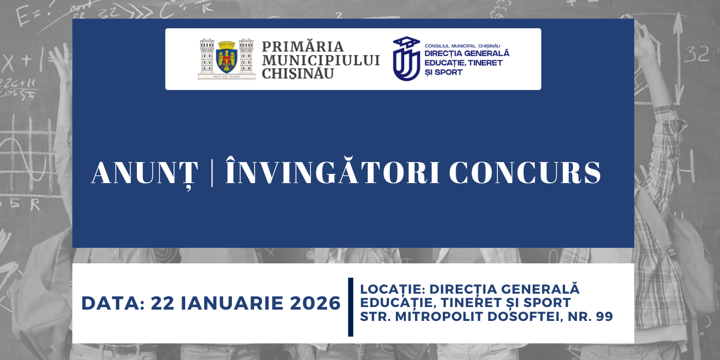 ANUNȚ | ÎNVINGĂTORI CONCURS 22 ianuarie 2026