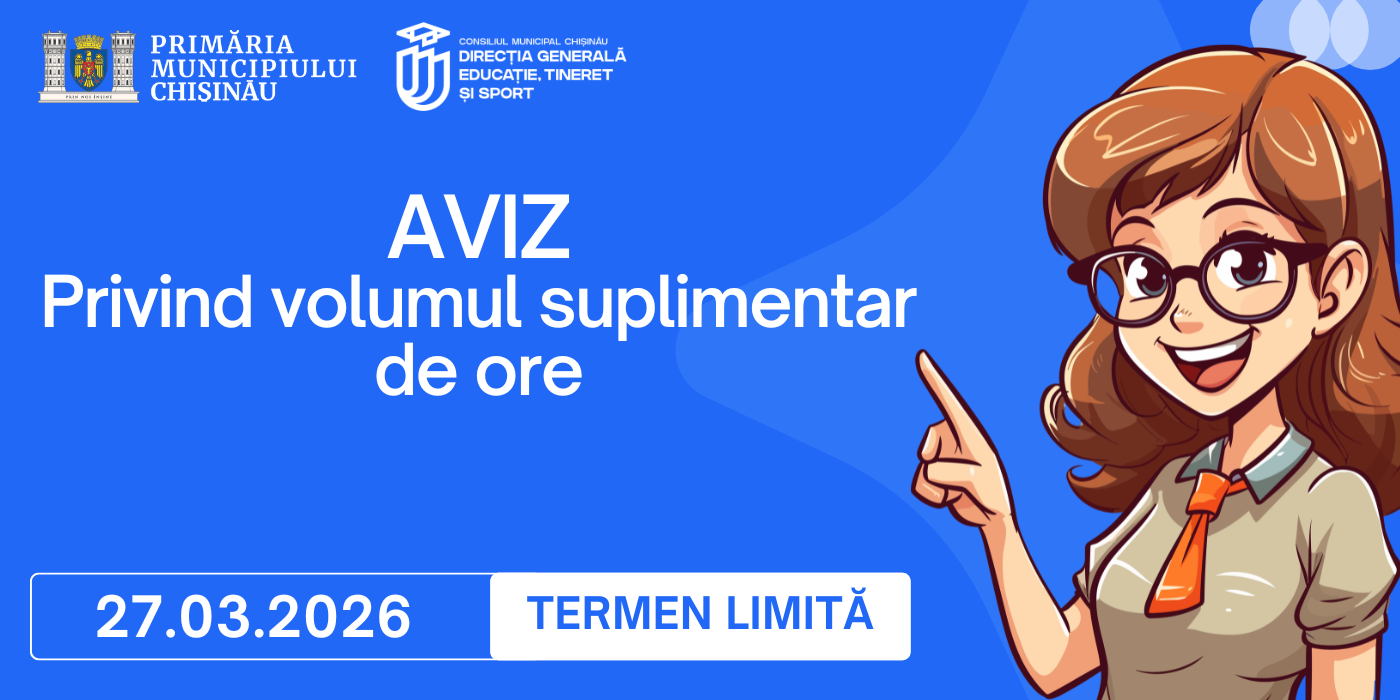 AVIZ - privind volumul suplimentar de ore