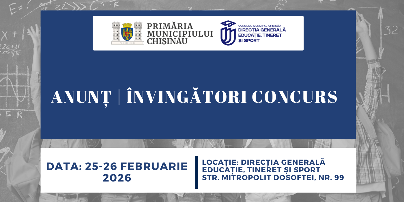 ANUNȚ | ÎNVINGĂTORI CONCURS 25-26 februarie