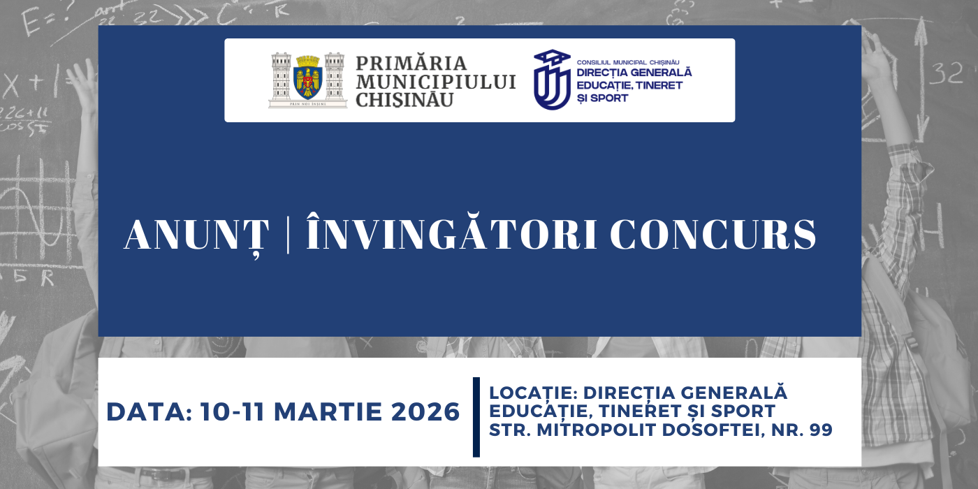 ANUNȚ | ÎNVINGĂTORI CONCURS 10-11 martie