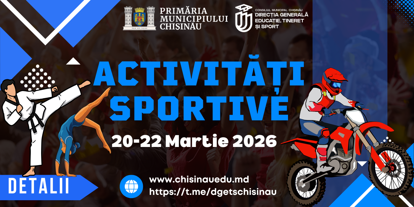 Competiții sportive în municipiul Chișinău - 20–22 martie 2026