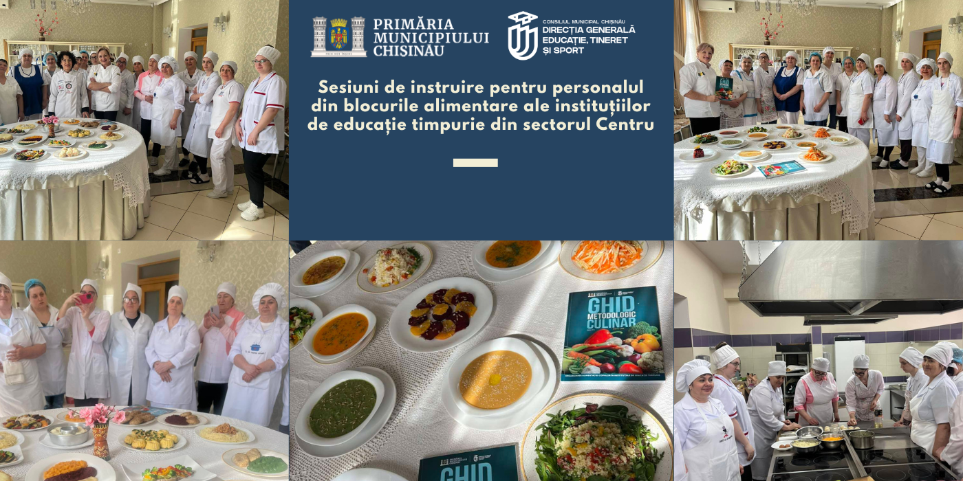 Calitate și siguranță în alimentația copiilor: sesiuni de instruire în sectorul Centru