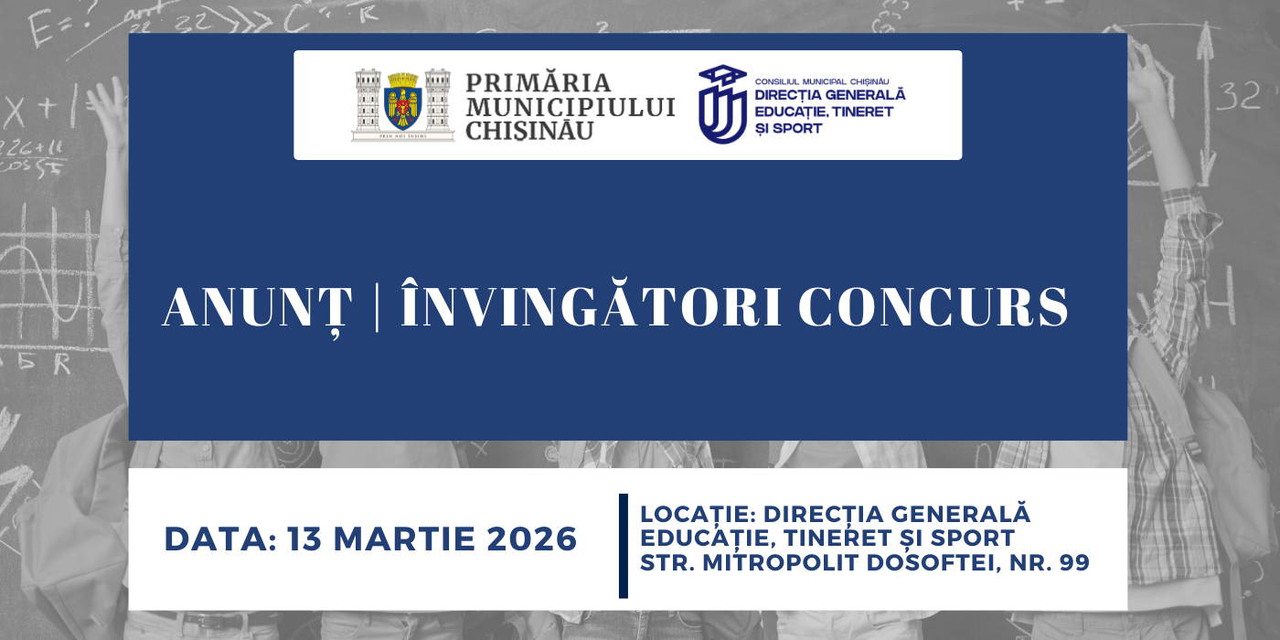 ANUNȚ | ÎNVINGĂTORI CONCURS 13 martie