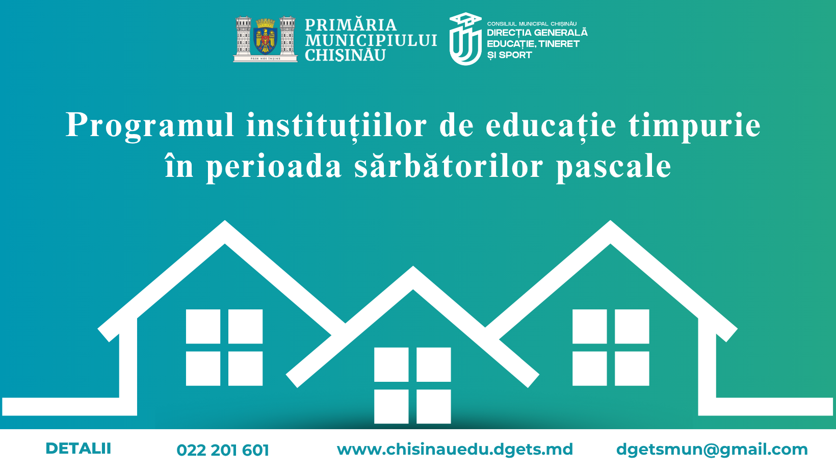 Programul instituțiilor de educație timpurie  în perioada sărbătorilor pascale