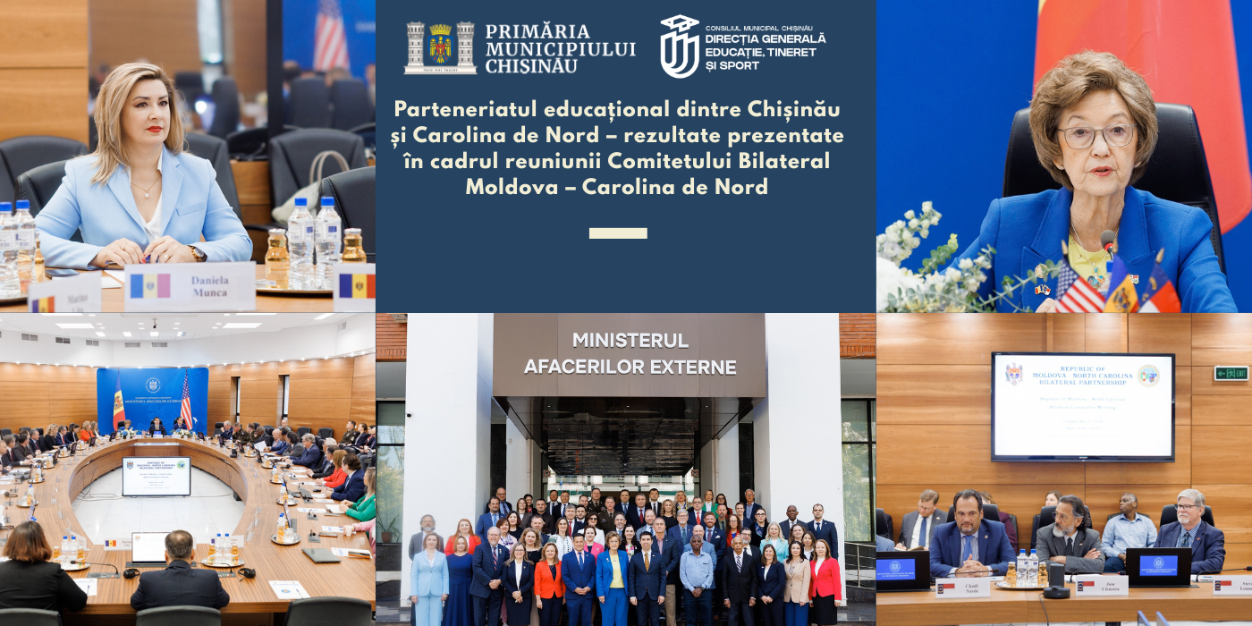 Parteneriatul educațional dintre Chișinău și Carolina de Nord – rezultate prezentate în cadrul reuniunii Comitetului Bilateral Moldova – Carolina de Nord