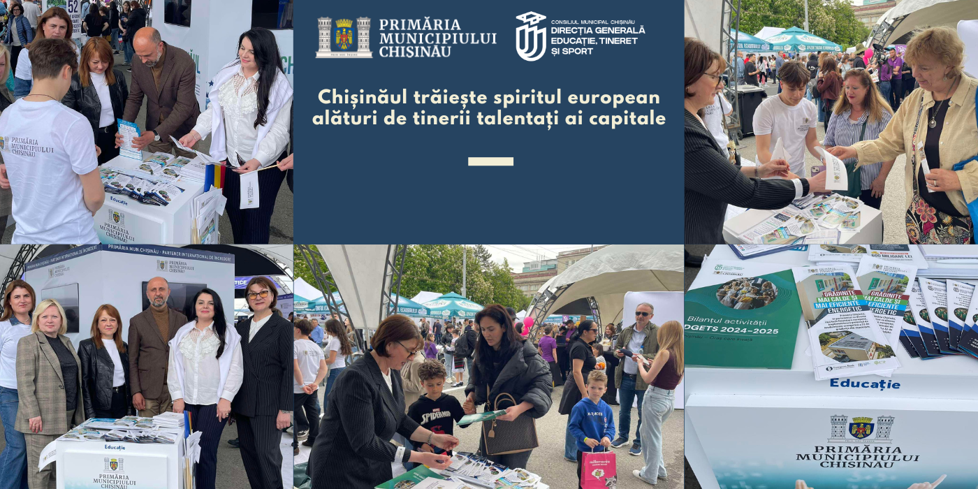 Chișinăul trăiește spiritul european alături de tinerii talentați ai capitale