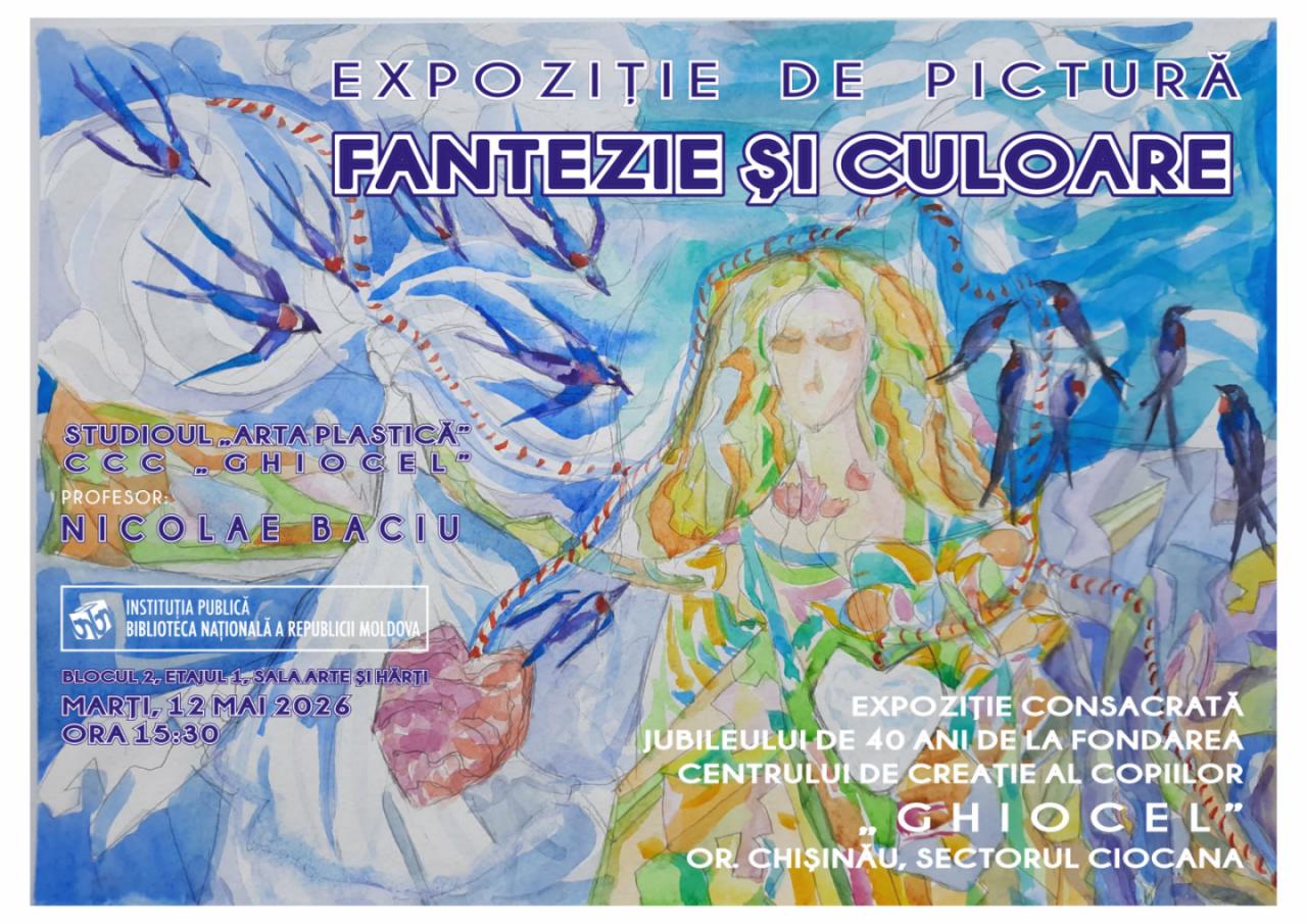 Lansarea expoziției aniversare dedicate celor 40 de ani de activitate ai Centrului de Creație a Copiilor „Ghiocel”, sectorul Ciocana