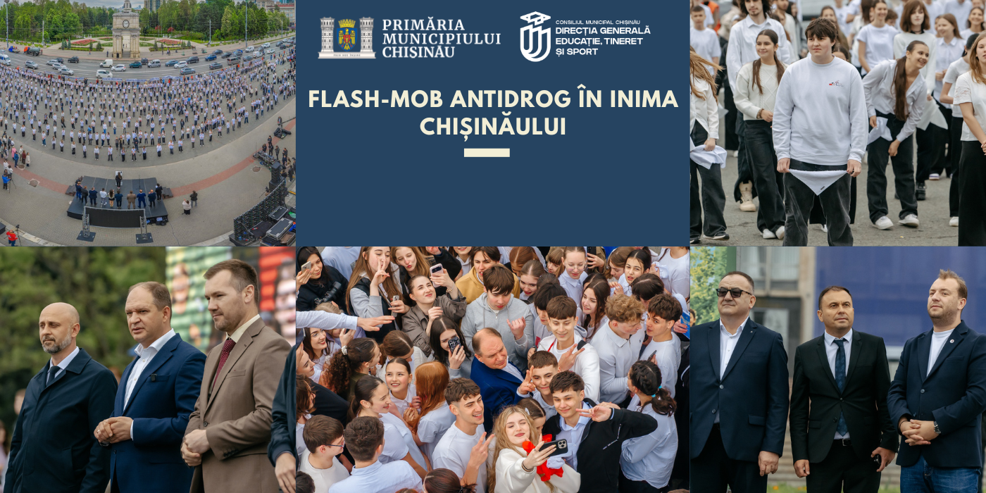 FLASH-MOB ANTIDROG ÎN INIMA CHIȘINĂULUI