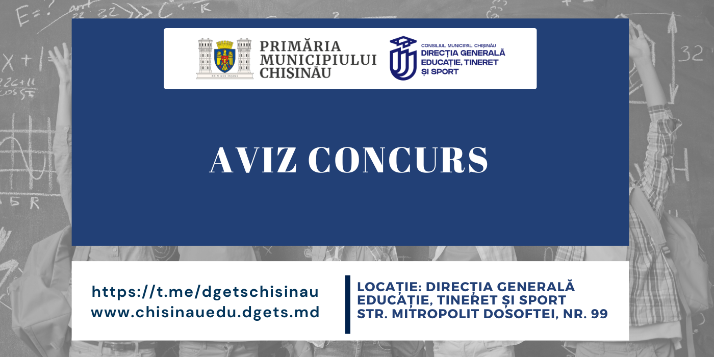 Aviz Concurs