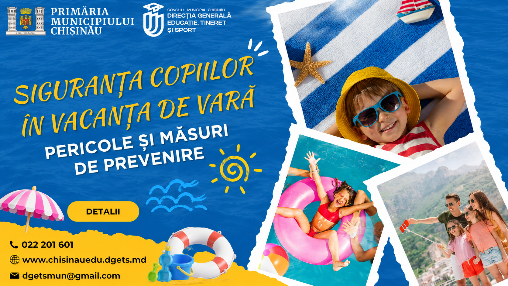 Siguranța copiilor în vacanța de vară - Pericole și măsuri de prevenire