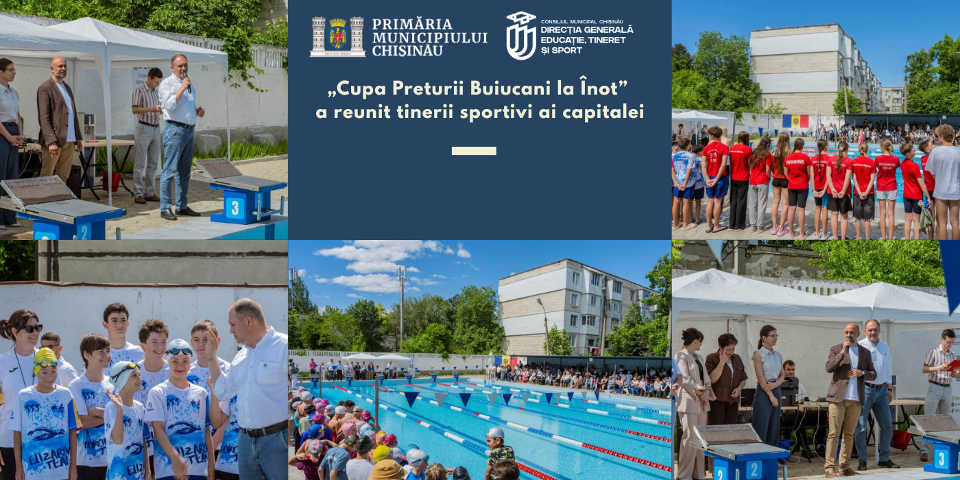 „Cupa Preturii Buiucani la Înot” a reunit tinerii sportivi ai capitalei