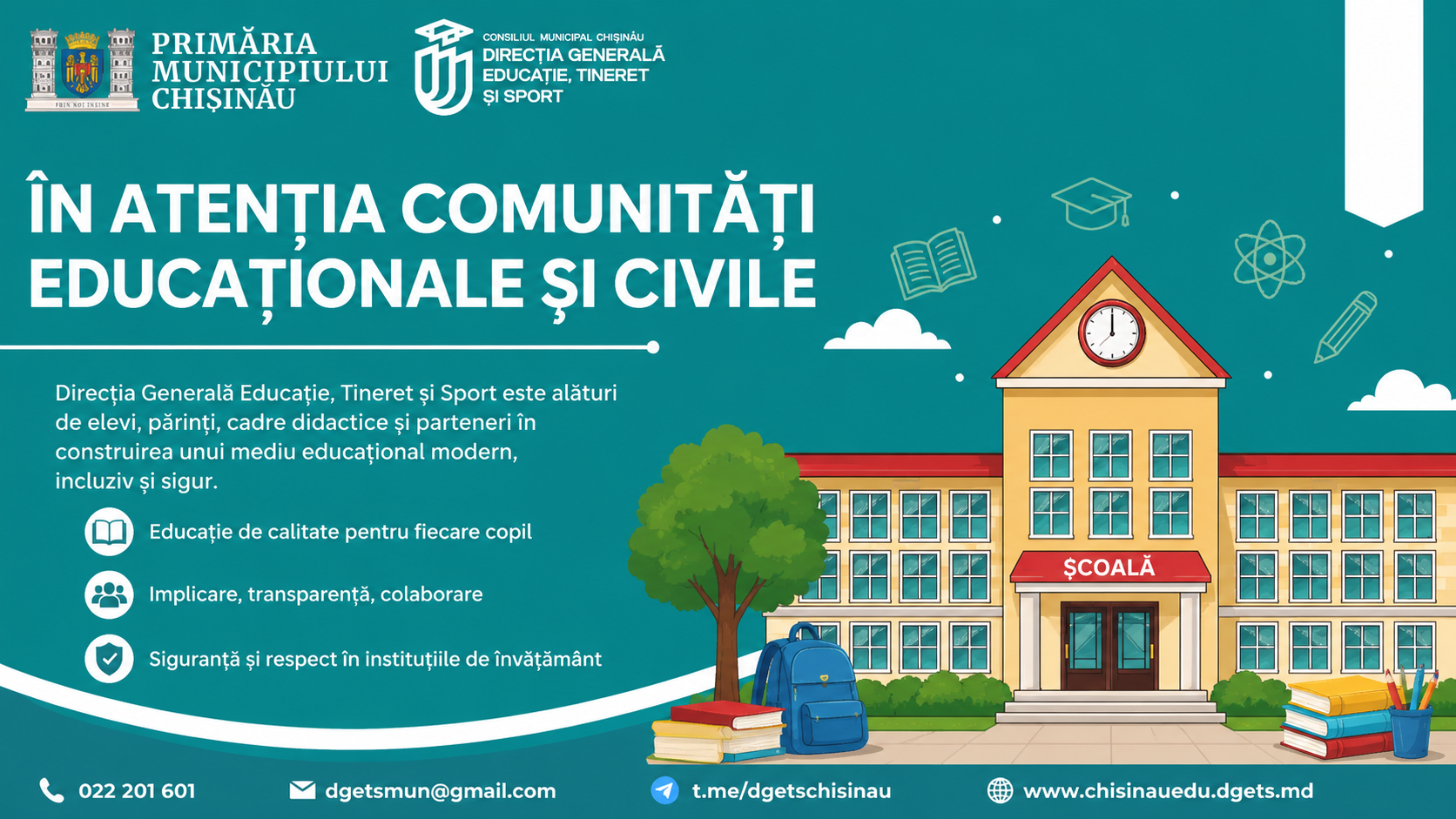 Noi oportunități educaționale pentru copiii din municipiul Chișinău