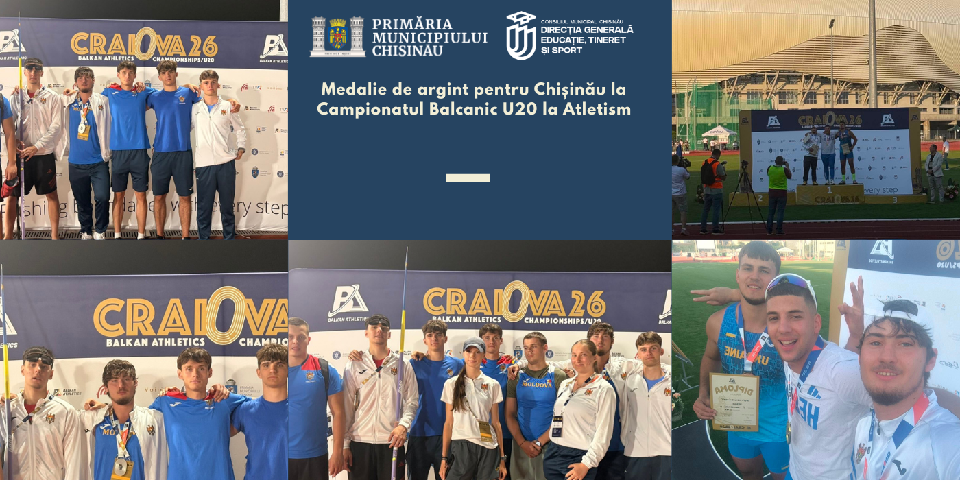 Medalie de argint pentru Chișinău la Campionatul Balcanic U20 la Atletism
