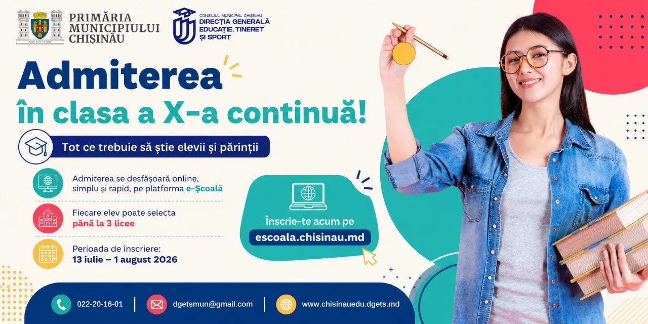 🎓 7 827 de cereri depuse deja! Mai ai timp să alegi liceul potrivit!