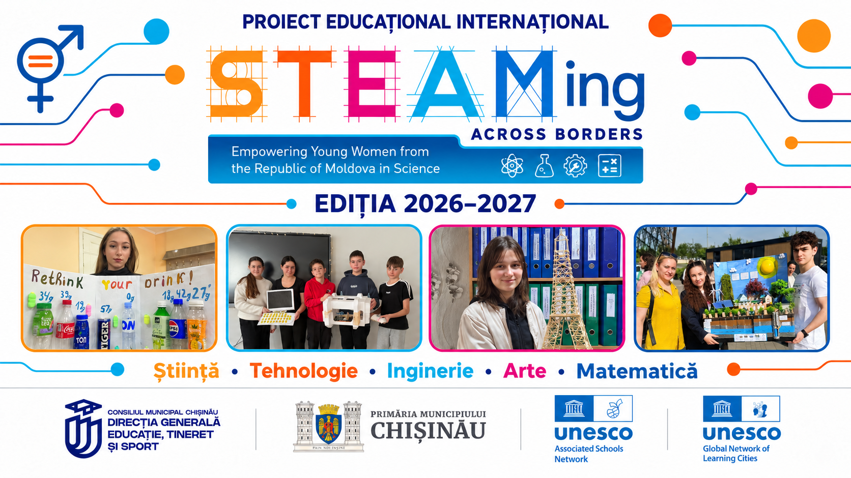 Desfășurarea proiectului internațional „STEAMing Across Borders”, ediția 2026–2027
